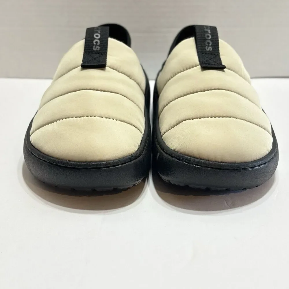 Crocs Classic Puff Moc 210706-0LK Moth/Multi Unisex Slip On Shoes Mens 7 Women 9